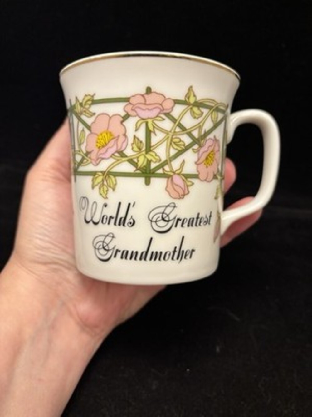 George Good Cup Mug "World's Greatest Grandma" Vintage Japan